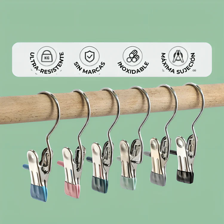 GripMax™ Pinzas Ultra Resistentes (Pack 12) (Compra 1 pack y llévate 2 packs)