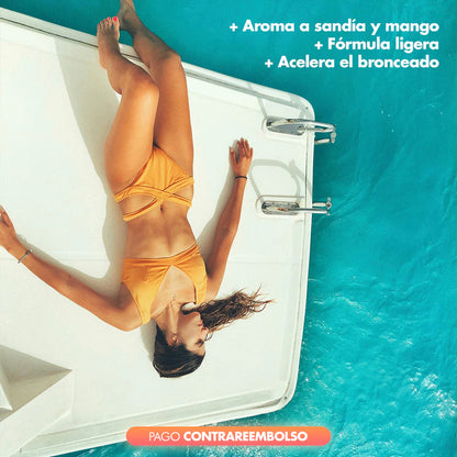 Bronzie Express – Bronceado rápido con aroma tropical