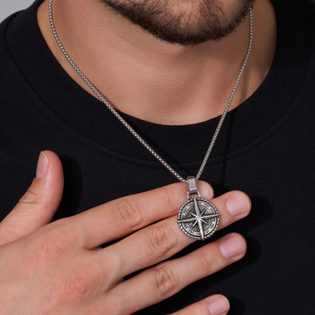 Collar Estrella del Norte® - Para mi Hijo (con nota dedicada y caja de madera con luz)