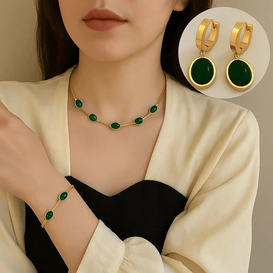 Juego EmeraldJewelry™ 3 para la suerte y el bienestar