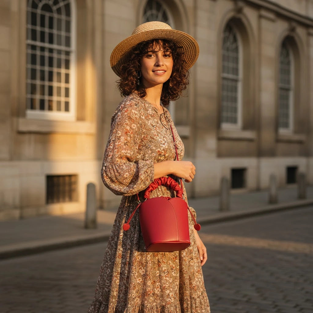 El Bolso Tulipán: Diseño Floral Estructurado