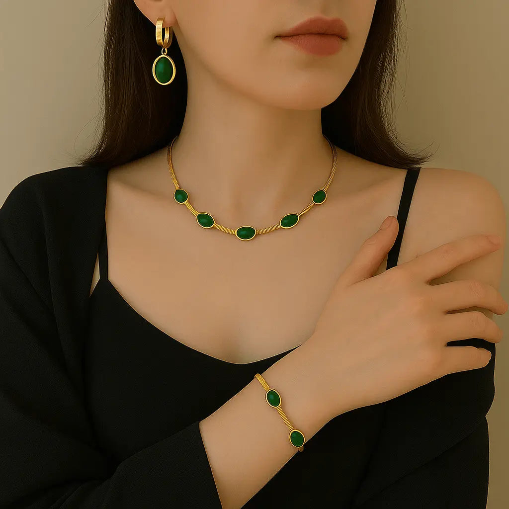 Juego EmeraldJewelry™ 3 para la suerte y el bienestar